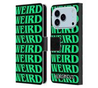 Head Case Designs Licenza Ufficiale Yungblud Weird! Testo Grafiche Custodia Portafoglio in Pelle Compatibile con Apple iPhone 17 Pro