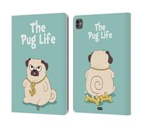Head Case Designs Life Sky Blue Piper Il Pug Custodia Portafoglio in Pelle Compatibile con Apple iPad PRO 13 M4 2024