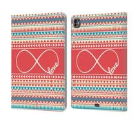 Head Case Designs Love Azteco Infinity Custodia Portafoglio in Pelle Compatibile con Apple iPad PRO 13 M4 2024