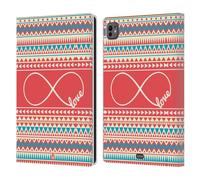 Head Case Designs Love Azteco Infinity Custodia Portafoglio in Pelle Compatibile con Apple iPad PRO 11 M4 2024