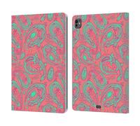Head Case Designs Lucertola Turchese Animali Paisley Custodia Portafoglio in Pelle Compatibile con Apple iPad PRO 13 M4 2024