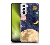 Head Case Designs Luna Galassia Marmorea Custodia Cover Dura per Parte Posteriore Compatibile con Samsung Galaxy S21 5G