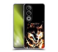 Head Case Designs Lupo Incendio Nei Boschi Custodia Cover in Morbido Gel Compatibile con OnePlus Ace 3V 5G