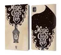 Head Case Designs Magia Tipografia Fatta A Mano Custodia Portafoglio in Pelle Compatibile con Apple iPad PRO 11 M4 2024