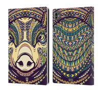 Head Case Designs Maiale Volti di Animali Aztechi 2 Custodia Portafoglio in Pelle Compatibile con Apple iPad PRO 11 M4 2024