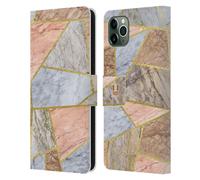 HEAD CASE DESIGNS MARMO GEOMETRICO CUSTODIA COVER A PORTAFOGLIO PER APPLE iPHONE