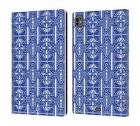 Head Case Designs Mediterraneo Pattern Blu Meravigliosi Custodia Portafoglio in Pelle Compatibile con Apple iPad PRO 11 M4 2024