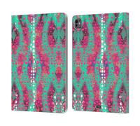 Head Case Designs Menta E Rosa Pelle di Camaleonte Pattern Custodia Portafoglio in Pelle Compatibile con Apple iPad PRO 13 M4 2024