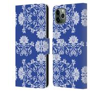 HEAD CASE DESIGNS MERAVIGLIOSO BLU CUSTODIA COVER A PORTAFOGLIO PER APPLE iPHONE