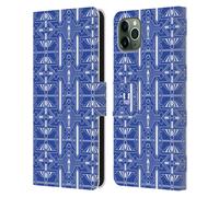 HEAD CASE DESIGNS MERAVIGLIOSO BLU CUSTODIA COVER A PORTAFOGLIO PER APPLE iPHONE