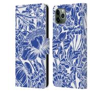 HEAD CASE DESIGNS MERAVIGLIOSO BLU CUSTODIA COVER A PORTAFOGLIO PER APPLE iPHONE