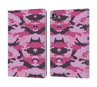 Head Case Designs Mimetico Rosa Stampa Floreale Mimetica Custodia Portafoglio in Pelle Compatibile con Apple iPad PRO 13 M4 2024