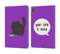 Head Case Designs Mine Purple Ceiling Cat Vs Basement Cat Custodia Portafoglio in Pelle Compatibile con Apple iPad PRO 13 M4 2024