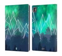 Head Case Designs Montagna Paesaggi Geometrici Custodia Portafoglio in Pelle Compatibile con Apple iPad PRO 11 M4 2024