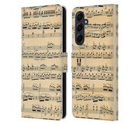 Head Case Designs Mozart Spartiti Musicali Custodia Portafoglio in Pelle Compatibile con Samsung Galaxy A55 5G