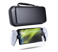 Head Case Designs Nero Custodia Rigida da Viaggio e Proteggi Schermo Compatibile con Sony PS5 Playstation PS Portal