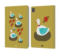 Head Case Designs Oche Che Covano I 12 Giorni di Natale Custodia Portafoglio in Pelle Compatibile con Apple iPad PRO 13 M4 2024