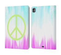 Head Case Designs Pace Tie Dye S2 Custodia Portafoglio in Pelle Compatibile con Apple iPad PRO 13 M4 2024