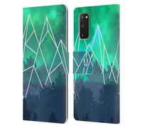HEAD CASE DESIGNS PAESAGGI GEOMETRICI CUSTODIA COVER A PORTAFOGLIO PER SAMSUNG 1