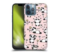 Head Case Designs Panda Doodle Graziosi Custodia Cover Dura per Parte Posteriore Compatibile con Apple iPhone 13 PRO Max