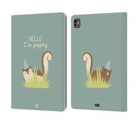 Head Case Designs Party Pooper Nonsense E Cose Random Custodia Portafoglio in Pelle Compatibile con Apple iPad PRO 13 M4 2024