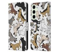 Head Case Designs Pastore Tedesco Razze di Cani Pattern Custodia Portafoglio in Pelle Compatibile con Samsung Galaxy S25+