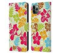 HEAD CASE DESIGNS PATTERN HAWAIANI CUSTODIA COVER A PORTAFOGLIO PER APPLE iPHONE