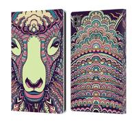 Head Case Designs Pecora Volti di Animali Aztechi 2 Custodia Portafoglio in Pelle Compatibile con Apple iPad PRO 11 M4 2024