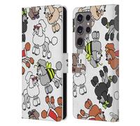 Head Case Designs Piccolo Barboncino Razze di Cani 2 Custodia Portafoglio in Pelle Compatibile con Samsung Galaxy S24 Ultra 5G