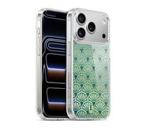 Head Case Designs Piume Pattern Art Deco Texture Custodia in Gel [Protezione di Grado Militare] Compatibile Con Apple iPhone 17 Pro E Compatibile Con MagSafe