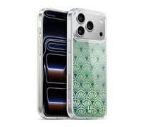 Head Case Designs Piume Pattern Art Deco Texture Custodia in Gel [Protezione di Grado Militare] Compatibile Con Apple iPhone 17 Pro Max E Compatibile Con MagSafe