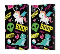 Head Case Designs Pixel Fun Pop Trend Custodia Portafoglio in Pelle Compatibile con Apple iPad PRO 11 M4 2024