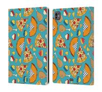 Head Case Designs Pizza E Taco Pattern Fast Food Custodia Portafoglio in Pelle Compatibile con Apple iPad PRO 11 M4 2024