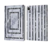 Head Case Designs Portale Marmo Geometrico Custodia Portafoglio in Pelle Compatibile con Apple iPad PRO 13 M4 2024