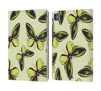 Head Case Designs Poseidon Verde Pattern Farfalle Custodia Portafoglio in Pelle Compatibile con Apple iPad PRO 13 M4 2024