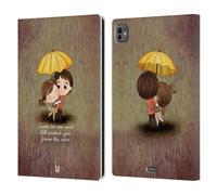Head Case Designs Protect You from The Rain La Luce Dell'Amore Custodia Portafoglio in Pelle Compatibile con Apple iPad PRO 11 M4 2024