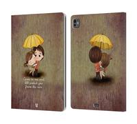 Head Case Designs Protect You from The Rain La Luce Dell'Amore Custodia Portafoglio in Pelle Compatibile con Apple iPad PRO 13 M4 2024