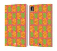 Head Case Designs Punch Pattern Ananas Custodia Portafoglio in Pelle Compatibile con Apple iPad PRO 11 M4 2024