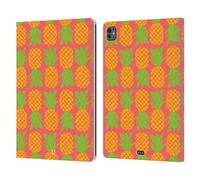 Head Case Designs Punch Pattern Ananas Custodia Portafoglio in Pelle Compatibile con Apple iPad PRO 13 M4 2024