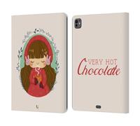 Head Case Designs Ragazza Il Calore del Natale Custodia Portafoglio in Pelle Compatibile con Apple iPad PRO 13 M4 2024