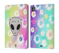 Head Case Designs Rainbow Pattern Alieni Custodia Portafoglio in Pelle Compatibile con Apple iPad PRO 11 M4 2024