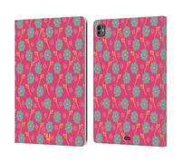 Head Case Designs Rampicante Floreale Turchese Pattern Bohemien Custodia Portafoglio in Pelle Compatibile con Apple iPad PRO 13 M4 2024