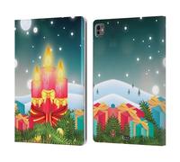 Head Case Designs Regali Candele di Natale Custodia Portafoglio in Pelle Compatibile con Apple iPad PRO 13 M4 2024