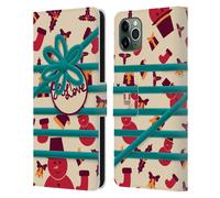 HEAD CASE DESIGNS REGALI DI NATALE CUSTODIA COVER A PORTAFOGLIO PER APPLE iPHONE