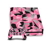 Head Case Designs Rosa Camo Camuffamento Vinile Sticker Gaming Pelle Adesivo Compatibile con Sony Playstation 4 PS4 Console And DualShock 4 Controller Bundle