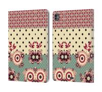 Head Case Designs Rosa Crema Punti Floreali Custodia Portafoglio in Pelle Compatibile con Apple iPad PRO 13 M4 2024