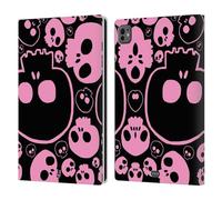 Head Case Designs Rosa Teschi Jazz Custodia Portafoglio in Pelle Compatibile con Apple iPad PRO 11 M4 2024