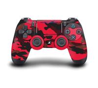 Head Case Designs Rosso Camo Camuffamento Vinile Sticker Gaming Pelle Adesivo Compatibile con Sony Playstation 4 PS4 DualShock 4 Controller