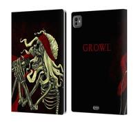 Head Case Designs Ruggito Skull of Rock Custodia Portafoglio in Pelle Compatibile con Apple iPad PRO 11 M4 2024