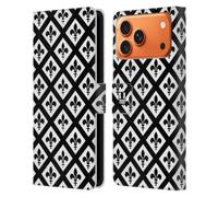 Head Case Designs Santo Patterni B&N Custodia Portafoglio in Pelle Compatibile con Apple iPhone 17 Pro Max